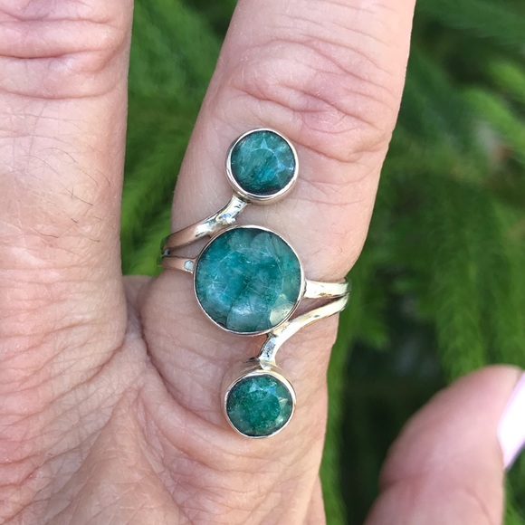 Vintage Jewelry - 925 Aventurine Journey Ring